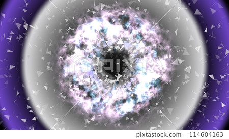 Fantasy colorful energy shock wave explosion simulation. Fantasy colorful energy shock wave explosion simulation. 114604163
