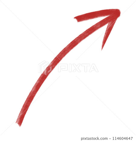 Red Arrow Chalk Arrow Marker Arrow Curve Arrow Painted Arrow Element Design Infographic Element 114604647
