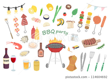 燒烤插圖集 114604692