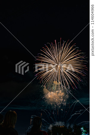 [Shonai Scenery] Akagawa Fireworks Festival_Relaxing outside 114604966