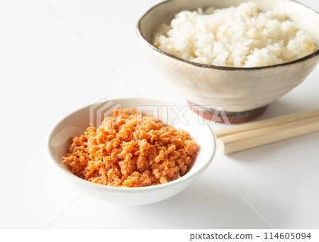 鮭魚片和米飯,鮭魚片 鮭魚片和米飯,鮭魚片 114605094