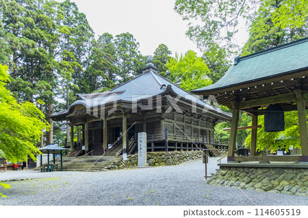 宮城縣湧谷町春天的見嶽山寺 114605519