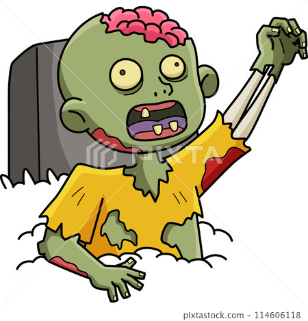 Zombie Rising from the Grave Cartoon Clipart Zombie Rising from the Grave Cartoon Clipart 114606118