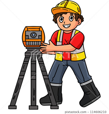 Construction Engineer with Surveying Tool Clipart Construction Engineer with Surveying Tool Clipart 114606210
