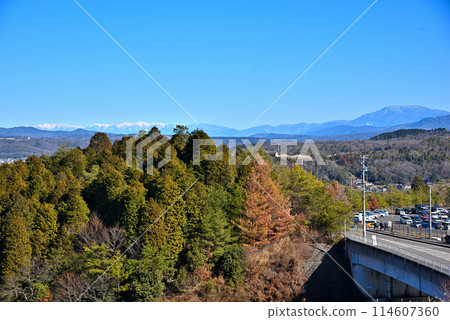 <Gifu Prefecture> Panoramic view of Toki city in winter <Gifu Prefecture> Panoramic view of Toki city in winter 114607360