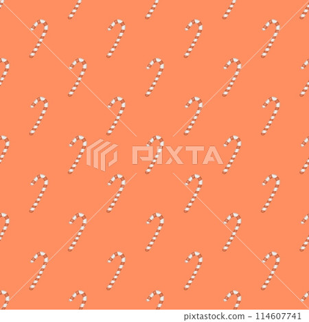 seamless pattern with candy cane seamless pattern with candy cane 114607741