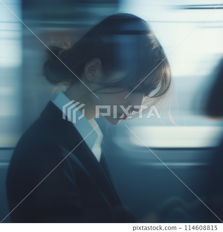 Women's commuting scenery 114608815