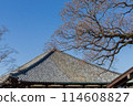 Traditional tiled roof of Yakushiji Temple in Nara 114608827