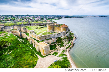 beautiful view on Akkerman fortress in Belgorod-Dniester, Ukraine 114610584