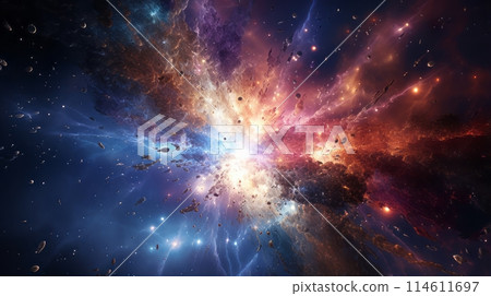 Colorful space filled with lots of stars Colorful space filled with lots of stars 114611697