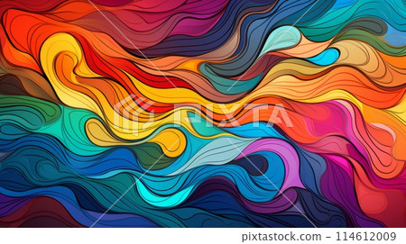 Energetic colorful background with patterns 114612009