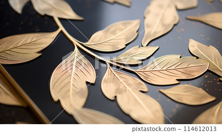 Exquisite gold leaf pattern evoking a sense of luxury Exquisite gold leaf pattern evoking a sense of luxury 114612013