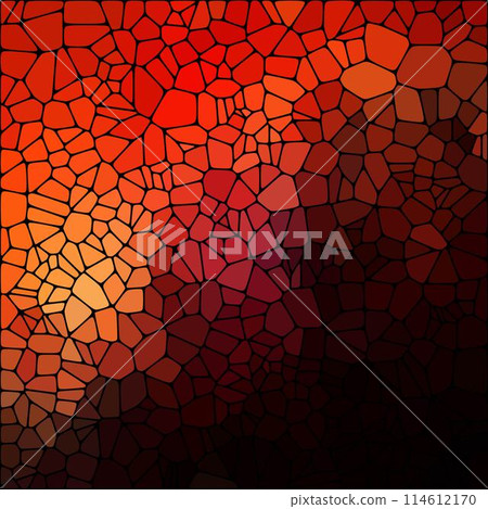 Orange background in polygonal style. Mosaic. Pebbles. Vector background. eps 10 114612170