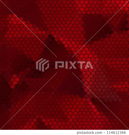 Abstract design element. Modern simple geometric graphic concept. Red pebbles. polygonal style. eps 10 114612366