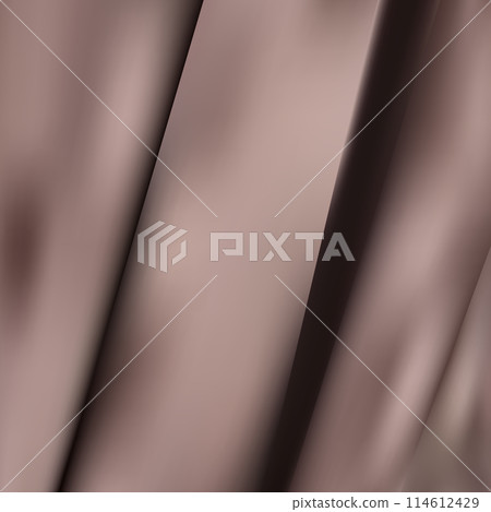 Luxury light brown beige color creased smooth satin silk cloth texture decorate background with minimalistic style and copy or negative space. eps 10 Luxury light brown beige color creased smooth satin silk cloth texture decorate background with minimalistic style and copy or negative space. eps 10 114612429