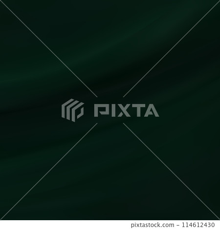 Crumpled dark green silk fabric as background, top view. eps 10 Crumpled dark green silk fabric as background, top view. eps 10 114612430