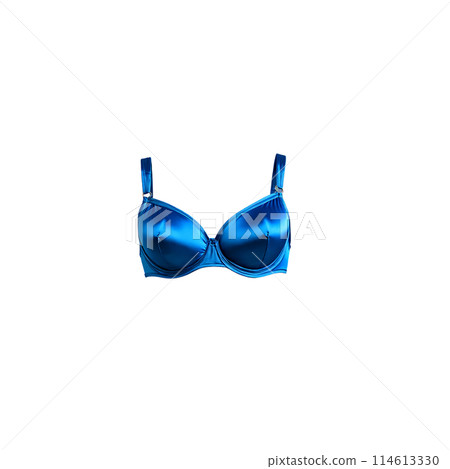 Electric Blue Satin Bra An electric blue satin bra with a bold vibrant color featuring 114613330