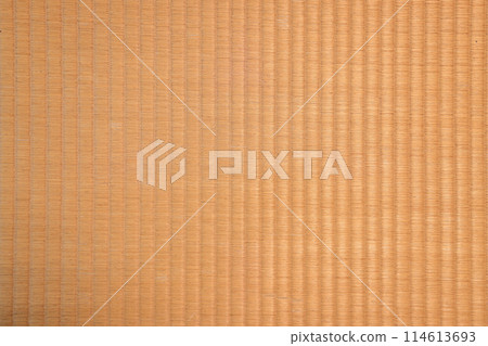 Japanese Tatami Mat texture, Brown grass mat floor pattern texture and background. 114613693