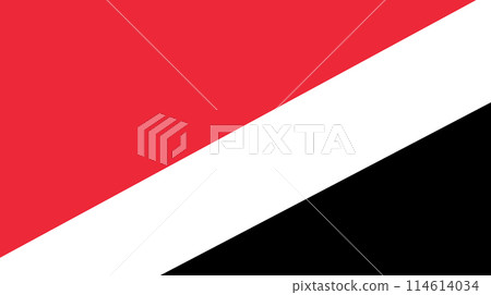 flag of Sealand. National flag of Sealand on fabric surface. Island country 114614034
