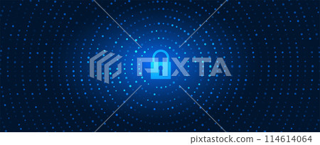 Technology abstract futuristic science background for internet business. Big data concept. Vector art. Technology abstract futuristic science background for internet business. Big data concept. Vector art. 114614064