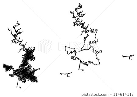 Tuscaloosa City, Alabama (United States cities, United States of America, us, usa city) map vector illustration, scribble sketch City of Tuscaloosa map Tuscaloosa City, Alabama (United States cities, United States of America, us, usa city) map vector illustration, scribble sketch City of Tuscaloosa map 114614112