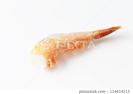 冷凍蝦白色背景 冷凍蝦白色背景 114614215