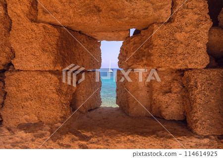Ancient Stone Arch in Rhodes, Greece Ancient Stone Arch in Rhodes, Greece 114614925
