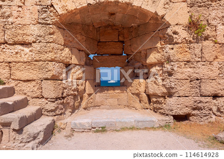 Ancient Stone Arch in Rhodes, Greece Ancient Stone Arch in Rhodes, Greece 114614928