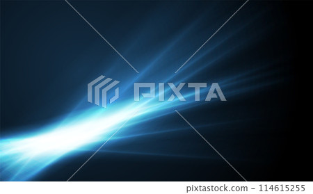 Blue shiny rays abstract glowing background 114615255