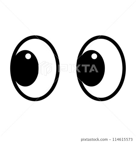 簡單的眼睛向左看_png 114615573