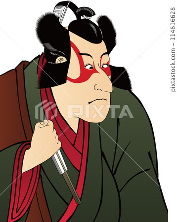 Ukiyo-e Kabuki Actor No. 120 114616628