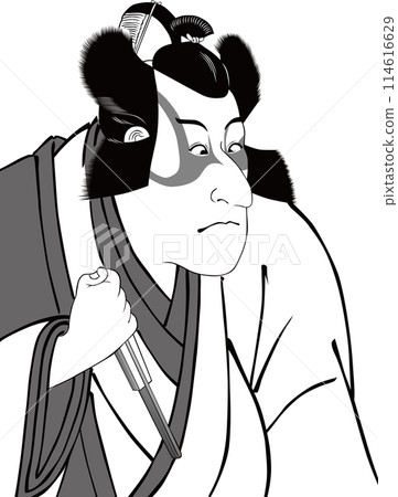 Ukiyo-e Kabuki Actor Part 119 114616629
