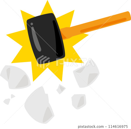 用錘子敲碎石頭 114616975