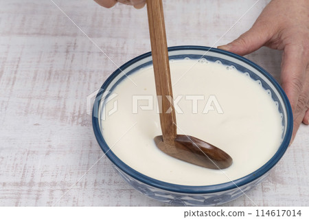 Homemade tofu 114617014