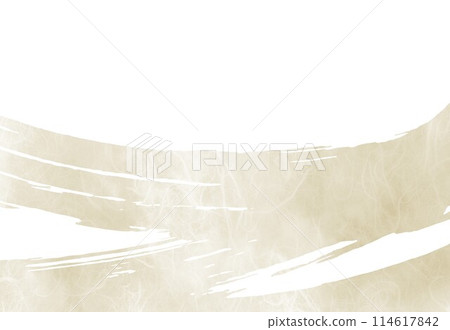 Unryu paper with brush strokes, beige Unryu paper with brush strokes, beige 114617842