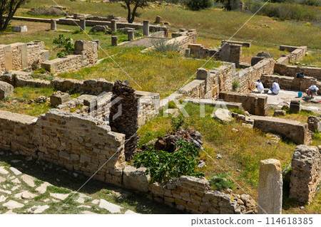 Ruins of roman villas in Carthage, Tunisia Ruins of roman villas in Carthage, Tunisia 114618385