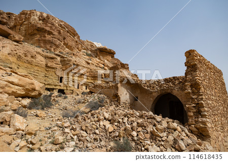 Hoary ruins of Berber Muslim village of Ghomrassen, Tataouine 114618435