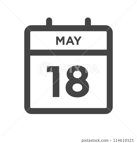 May 18 Calendar Day or Calender Date - Deadlines or Appointment 114619325