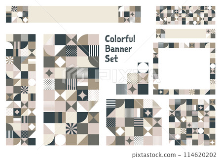 Banner set_geometric pattern Banner set_geometric pattern 114620202