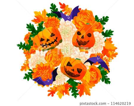 halloween orange flower bouquet halloween orange flower bouquet 114620219