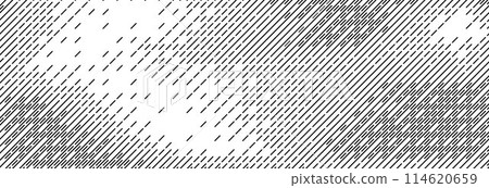 Dashed line diagonal texture. Slanted dash lines pattern background. Straight tilted interrupted stripes wallpaper. Abstract dither rasterized grunge overlay. Wide rippled vector texture Dashed line diagonal texture. Slanted dash lines pattern background. Straight tilted interrupted stripes wallpaper. Abstract dither rasterized grunge overlay. Wide rippled vector texture 114620659