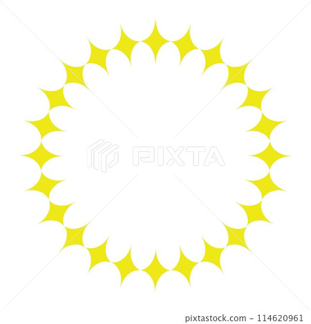 十字星圓形裝飾框架的插圖 十字星圓形裝飾框架的插圖 114620961
