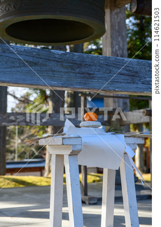 鐘樓和鏡餅/中尊寺主殿(岩手縣) 鐘樓和鏡餅/中尊寺主殿(岩手縣) 114621503