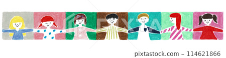 Children holding hands Children holding hands 114621866