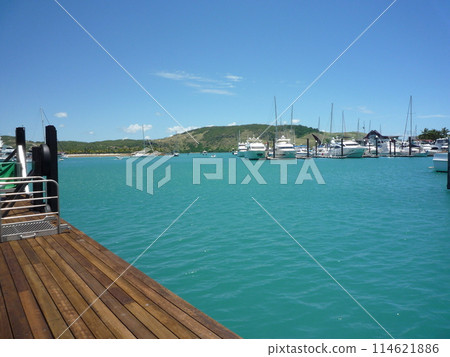 Vacation on the Great Barrier Reef at Whitehaven Beach, Hamilton Island, Australia 114621886