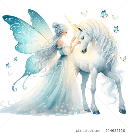 fairy with unicorn 114622138