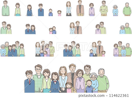 Character illustration_normal facial expression_set 114622361