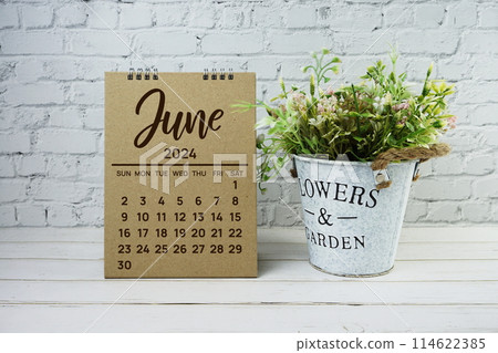 June 2024 monthly calendar for planning and management 114622385