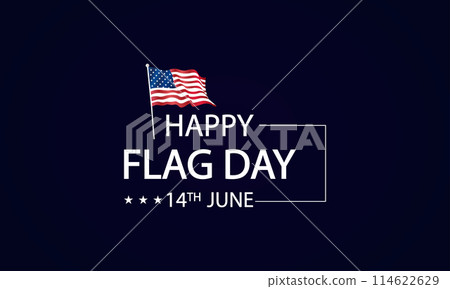 Flag Day Redefined Striking America Flag Illustration in Stylish Text Flag Day Redefined Striking America Flag Illustration in Stylish Text 114622629