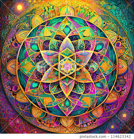 Colorful and decorative mandalas Colorful and decorative mandalas 114623342